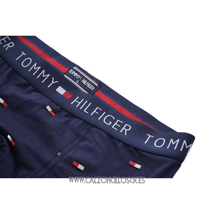 Nuevo Boxer Tommy Hombre Estampado Geometrico Azul Oscuro